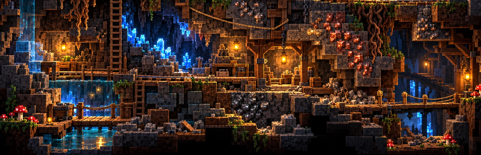 Atmosphärischer Höhlenausschnitt aus einer Konzeptgrafik, kein Gameplay.
