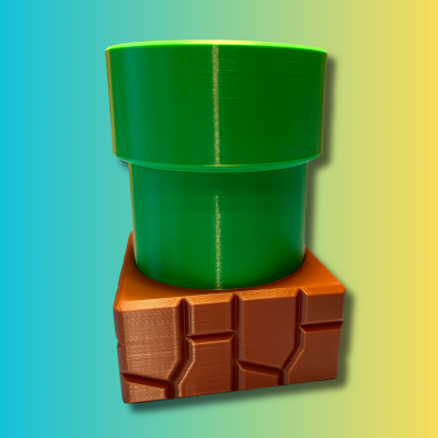 Super Mario Warp Rohr als Stiftehalter !  Bringe den Spielspaß an deinen Schreibtisch !