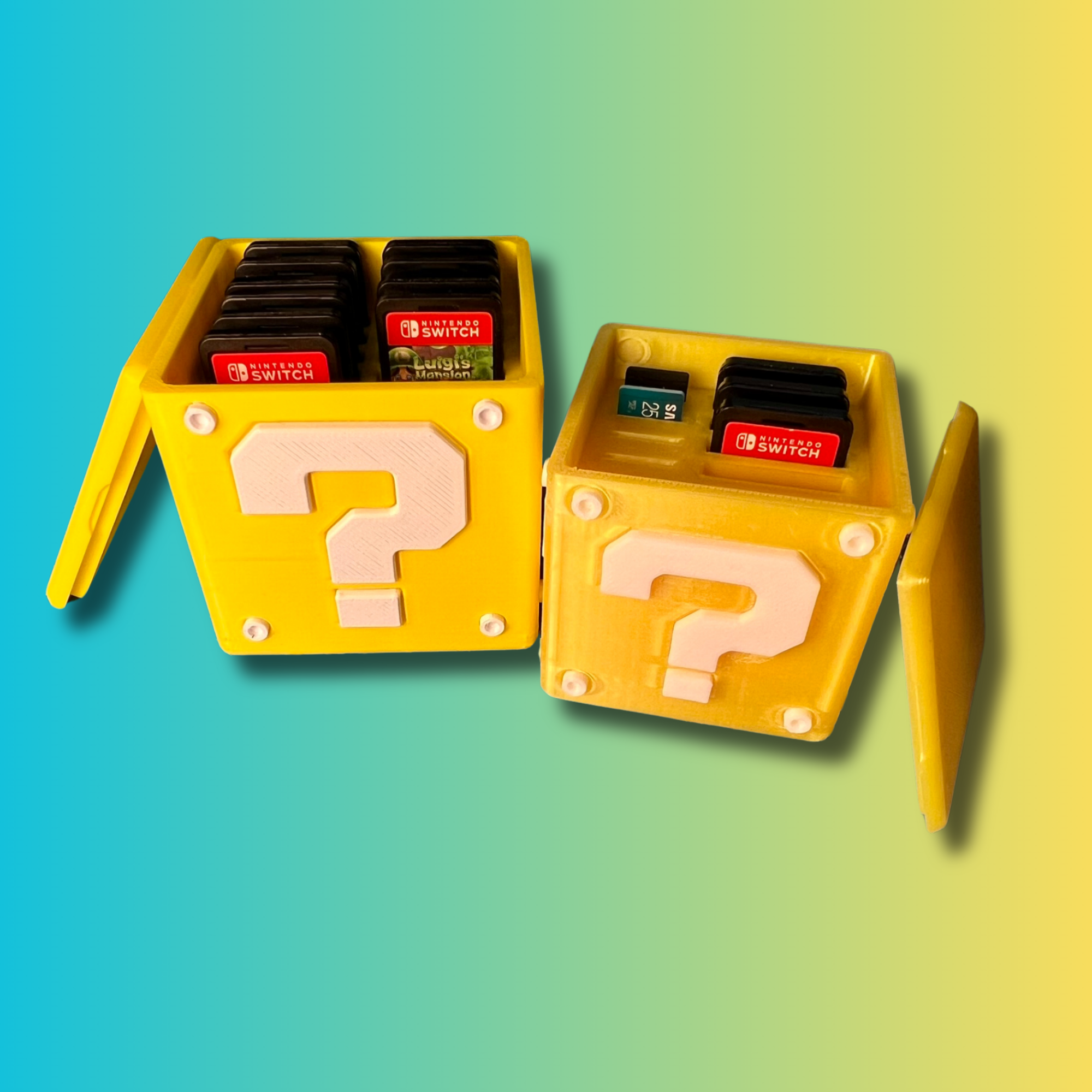 Cartridge Box für bis zu  14 Spiele der Nintendo Switch - Dein Gaming PowerUp! Super Mario Style!